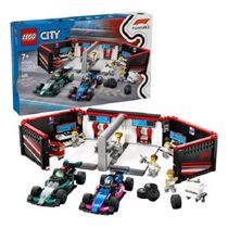 Lego 60444 City Formula 1 - Garagem De F1 Da Mercedes-AMG E Alpine – 678 peças