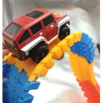 Brinquedo Carro Corrida Pista Montável 56 Peças