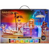 Rainbow High Color Change Playset - Pool & Beach Club (piscina e Praia)