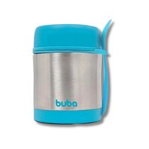 POTE TERMICO INOX COM COLHER AZUL - BUBA