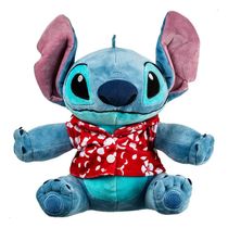 Pelúcia Stitch Hawaii Com Luz E Som 30cm - Multikids