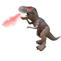 Brinquedo Infantil Dino T-Rex Planet Som e Luz Solta Fumaça