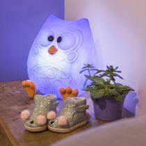 Luminária Abajur Infantil Corujinha Bubu Original Licenciado Bivolt
