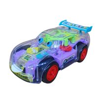 Brinquedo Infantil Carrinho Bate e Volta Gear Transparente