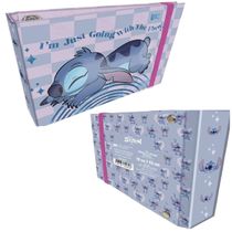 Mini Fichário Stitch Argolado Horizontal 80 Folhas 4078 Dac
