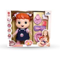 Boneca My Fun Poo Come e faz Caquinha 34cm Adijomar