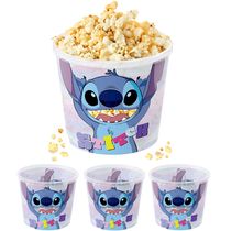 3 Potes Pipoca Lilo e Stitch Festa Infantil Lembrancinha p/ Sacolinha Surpresa