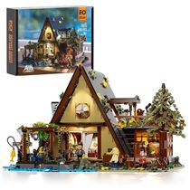 Kit de Construção A Frame 2061 Peças, para Crianças a Partir de 16 Anos, FUNWHOLE, Marrom