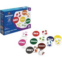 Jogo da Memória Aprendendo Inglês com as Cores 32 peças Xalingo