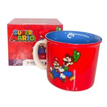 Caneca Tom Super Mario Bros. Em Cerâmica 350mL Original Nintendo, Zona Criativa, Xícara Café Chá