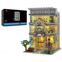 Kit de Construção Museu de Ciências com 3423 Peças, JMBricklayer, Cinza