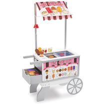 Carrinho para Salgadinhos e Doces Infantil com Mais de 40 Peças e Toldo Reversível para Crianças Acima de 3 Anos, Melissa & Doug