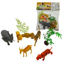 Brinquedo Infantil Kit Animais da Selva Colorido Natureza