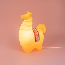 Luminária Abajur Infantil Lhama Amarela Original Bivolt