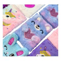 1 Cadernos Pelúcia Kawaii Premium + 2 Canetas Kawaii