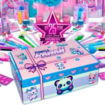 Kit 25 Itens Kawaii Premium - Papelaria Fofa Criativa