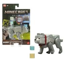 Dennis Wolf Minecraft Movie 10cm c/ Acessorios Mattel JFR44