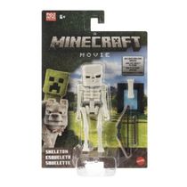 Skeleton Minecraft Movie 10cm c/ Acessorios Mattel JFR44