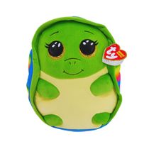 Pelúcia Ty Squishy Beanies Tartaruga Shrugs Verde, macio e divertido! Ideal para o quarto, decorar e presentear com carinho e segurança