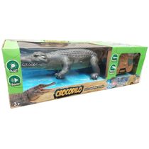 Boneco Crocodilo Verde com Controle Infravermelho DM Toys