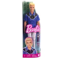 Barbie Fashionista Boneco Ken Camiseta Azul 226 Mattel