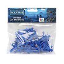 BRINQUEDO BONECOS PEQUENOS AZUL POLICIAL - 0468