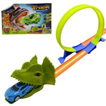 Brinquedo Infantil Pista Looping Dino com Carrinho Luminous