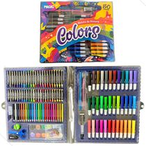 Maleta de Pintura Colors 150 Peças Magic Canetinhas