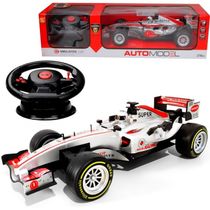 Brinquedo Carro F1 Controle Remoto Som E Luz Ferrari McLaren