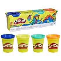 Massa PlayDoh com 4 Potes Zoológico - Hasbro