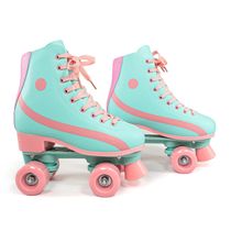 PATINS INFANTIL ROLLER 4 RODAS FEMININO LUNA VERDE MENTA MC84280