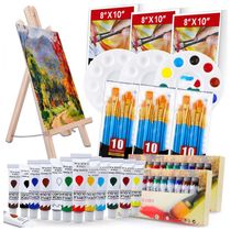 ESRICH Kit de Pintura Conjunto Artístico com 60 Peças, Inclui 24 Tintas