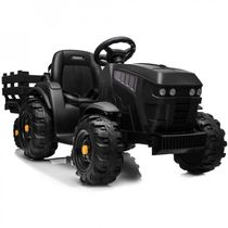 JOYMOR Trator Elétrico 1 Assentos 12V, com Luzes de LED, Verde