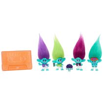 Conjunto Trolls On Tour com 5 Bonecas e Suporte Fita Cassete, Mattel
