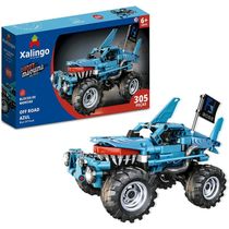 Blocos de Montar Super Maquina Off Road Azul 305 peças Xalingo