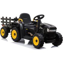 Trator Elétrico Infantil a Bateria 12V com Motor Duplo e Luzes LED, para 3 a 6 Anos, TOBBI, Verde