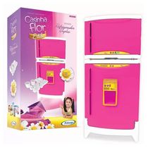 Geladeira Duplex Infantil Xalingo Casinha Flor com Som 04821