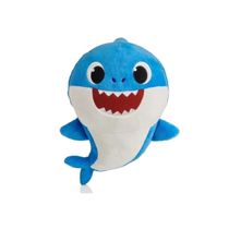 Pelúcia Musical Daddy Shark Azul 30cm – Com Som e Toque Macio