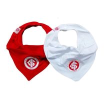 Kit Babador Bandana Internacional Vermelho e Branco Oficial