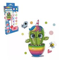 Artesanato Dotzies Diamond Dotz Tela Cactos - Fun Divirta-se