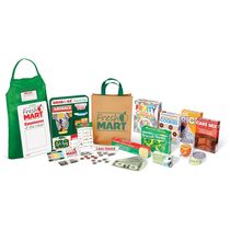 Kit Mercearia Infantil Fresh Mart, Perfeito para Brincadeiras de Faz de Conta, Tema Compras para Crianças Acima de 3 Anos, Melissa & Doug