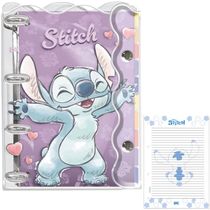 CADERNO ARGOLADO UNIVERSITÁRIO STITCH PVC CRISTAL 5318 - DAC