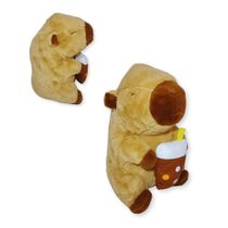 Capivara de Pelúcia com Copo de Bubblekill – Pelúcia Média Antialérgica e Criativa com 25cm