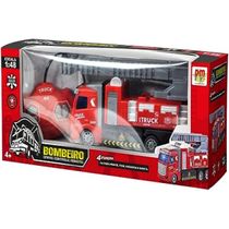 CAMINHÃO BOMBEIRO CONTROLE REMOTO 20 CM 4 FUNÇÕES - DM BRASIL