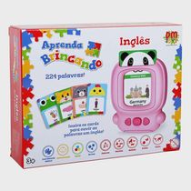 APRENDA BRINCANDO - INGLES 224 PALAVRAS - ROSA - DM TOYS