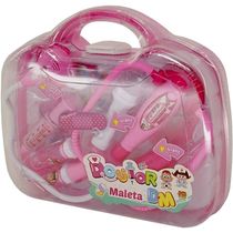 MALETA DOUTOR DM COM ACESSORIO ROSA - DM BRASIL