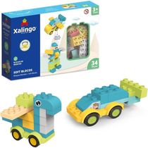 Blocos de Montar Grande e Macio Soft Big 34 Peças Xalingo