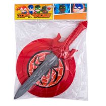 ESPADA E ESCUDO VERMELHO FLASH 0346