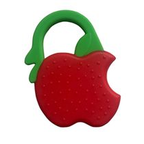Mordedor Sensorial de Silicone Maçã Macio Vermelho Love