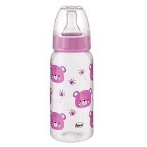 Mamadeira Desenhos 240ml +0m Rosa Fiona